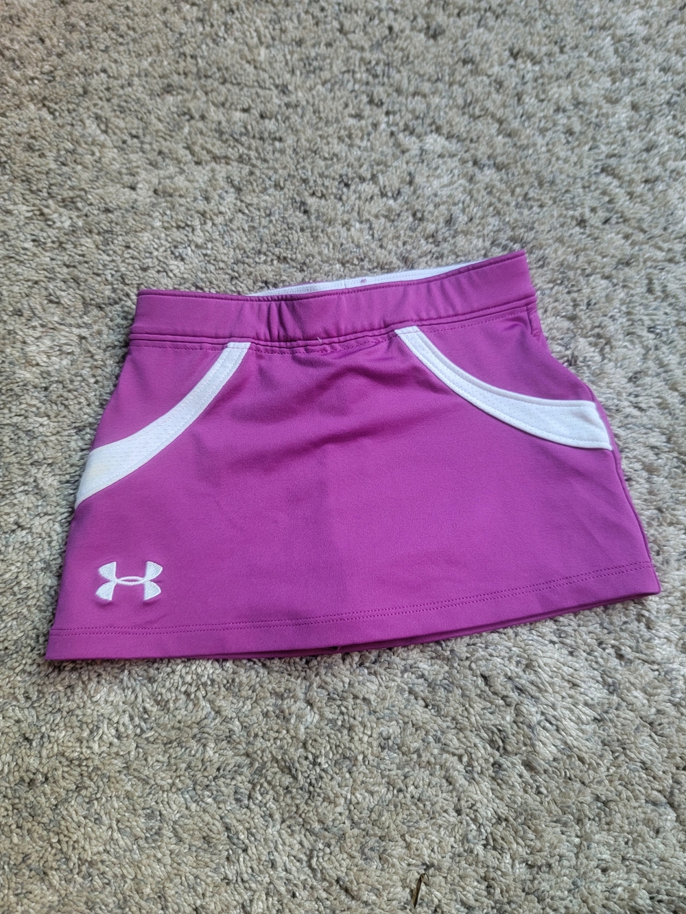 Under Armour Purple Athletic Skort with White Trim 18M